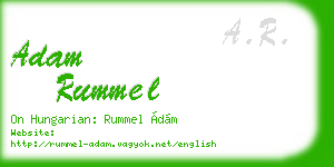 adam rummel business card